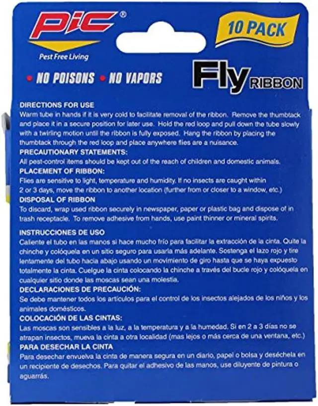 Alt view image 4 of 7 - PIC FR10B Fly Ribbon Bug & Insect Catcher, 10 pk