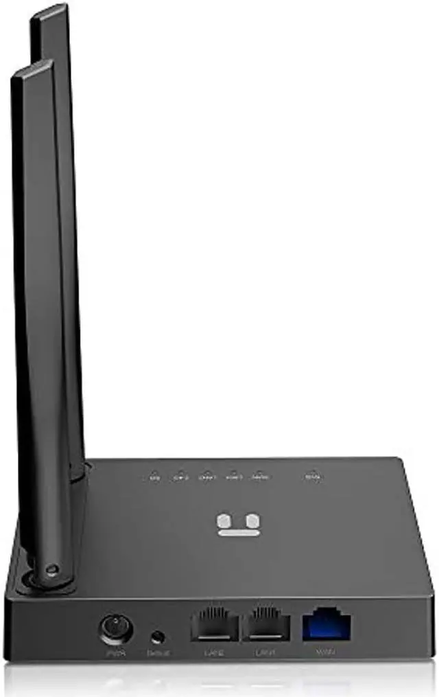 Alt view image 3 of 5 - AC1200 Wireless Dual Band Router, Compact Size 1 WAN 2 LAN, Fast Ethernet Port for home, Smart Antenna with Parental Control (N4)