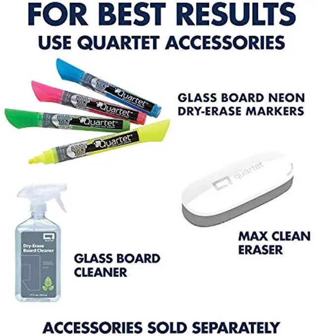 Alt view image 11 of 19 - Quartet Glass Dry-Erase Desktop Computer Pad - 6" (0.5 ft) Width x 18" (1.5 ft) Height - Black Glass Surface - Rectangle - GDP186B - OEM