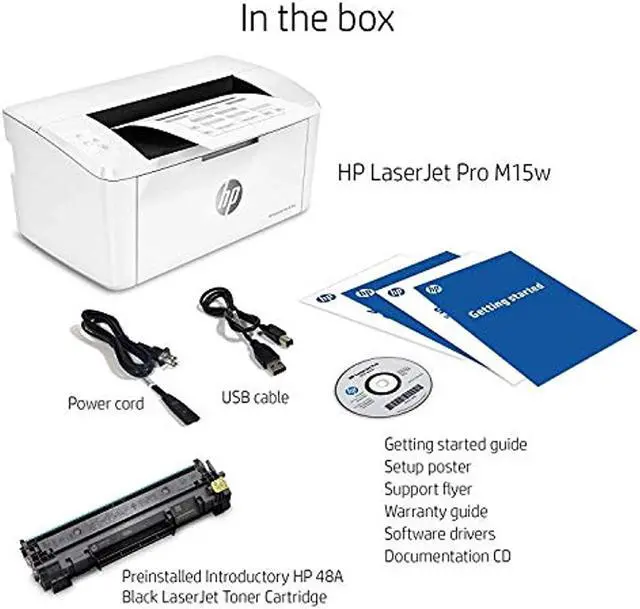 Alt view image 6 of 6 - HP LaserJet Pro M15w Wireless Laser Printer (W2G51A)