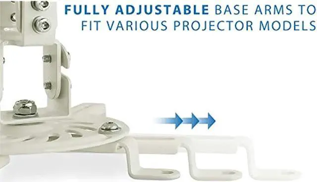 Alt view image 12 of 19 - Mount-It! Ceiling Projector Mount Height Adjustable Universal Stand MI-606B