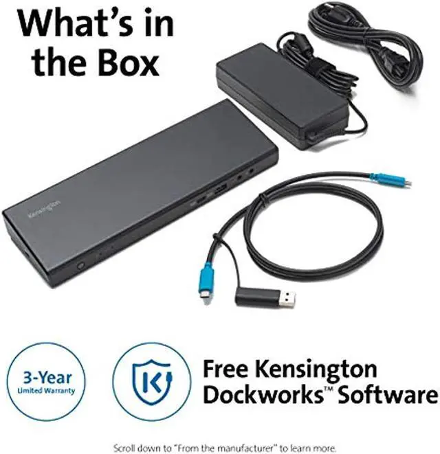 Alt view image 4 of 20 - Kensington Sd4750p Docking Station
