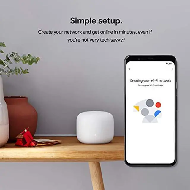 Alt view image 8 of 18 - Google Nest Wifi Router 2 Pack (2nd Generation) – 4x4 AC2200 Mesh Wi-Fi Routers with 4400 Sq Ft Coverage