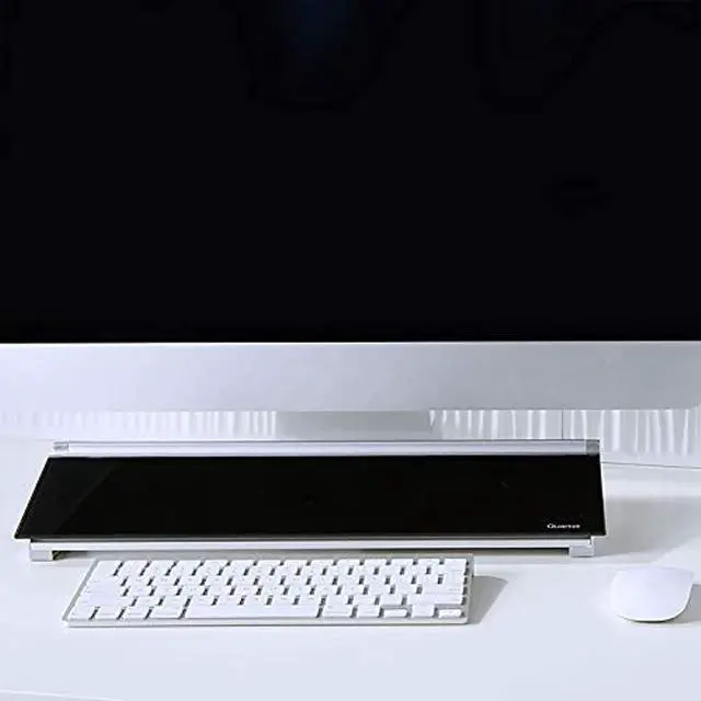 Alt view image 7 of 19 - Quartet Glass Dry-Erase Desktop Computer Pad - 6" (0.5 ft) Width x 18" (1.5 ft) Height - Black Glass Surface - Rectangle - GDP186B - OEM
