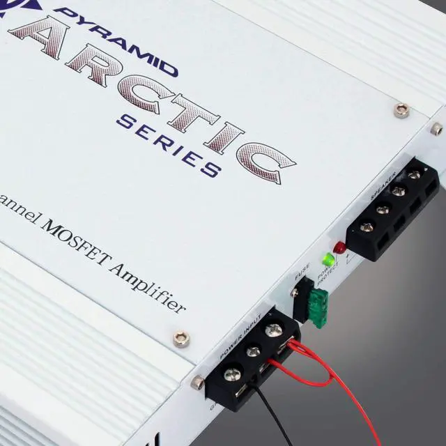 Alt view image 7 of 10 - Pyramid Car Audio PB717X Arctic Series 2-Channel Bridgeable Class AB Amp (1,000 Watts)