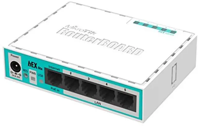Alt view image 2 of 3 - Mikrotik hEX lite RB750r2 SOHO 5 port Ethernet Router RouterOS L4 with Power Adapter