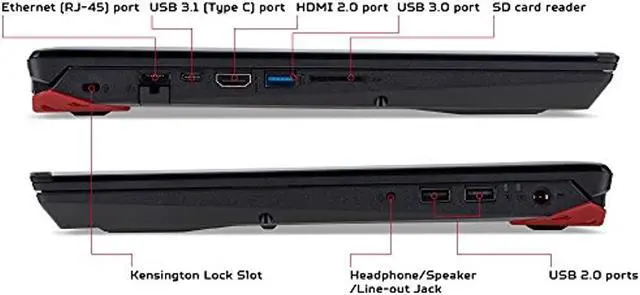 Alt view image 13 of 16 - Acer Predator Helios 300 Gaming Laptop, 15.6" Full HD IPS Display w/ 144Hz Refresh Rate, Intel 6-Core i7-8750H, GeForce GTX 1060 6GB Overclockable Notebook, 16GB DDR4, 256GB NVMe SSD, PH315-51-78NP