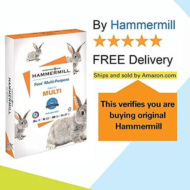 Alt view image 7 of 10 - Hammermill Fore Multipurpose Paper 500 SH/RM