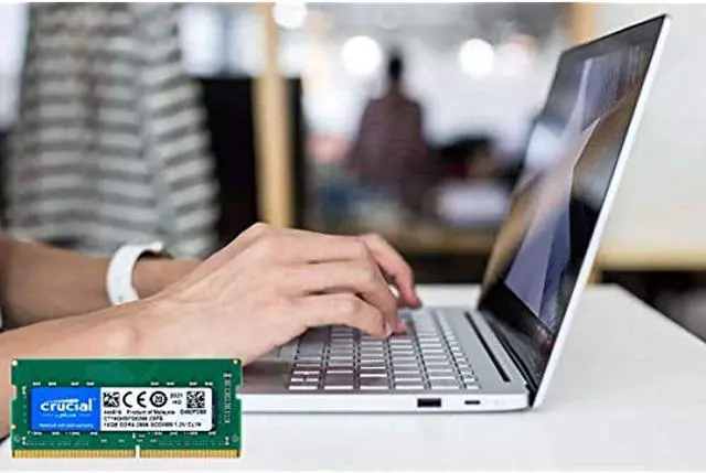 Alt view image 3 of 11 - Crucial 16GB 260-Pin DDR4 SO-DIMM DDR4 2666 (PC4 21300) Laptop Memory Model CT16G4SFS8266
