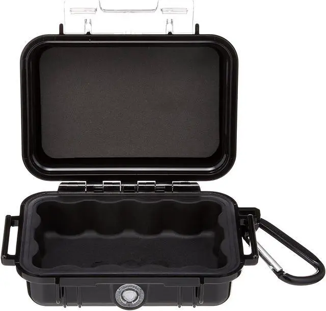 Alt view image 12 of 16 - Pelican 1010-025-110 1010 Black Micro Case W/Black Liner 4.31"x2.81"x1.62"