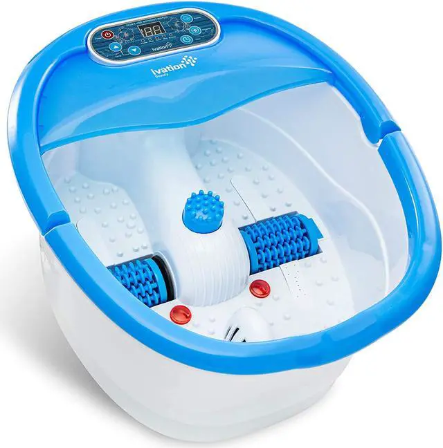 Alt view image 12 of 14 - Ivation Multifunction Foot Spa – Heated Bath with Vibration, Rollers, Bubble Massage & Aromatherapy – Digital Temperature Control LED Display - Includes 3 Pedicure Attachments