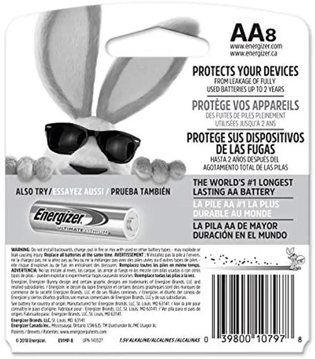 Alt view image 6 of 11 - Energizer DQ3377 Multipurpose Battery, Red - Pack of 8