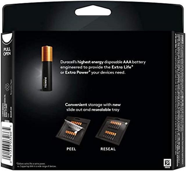 Alt view image 3 of 20 - Duracell Optimum AAA Batteries, Pack of 12