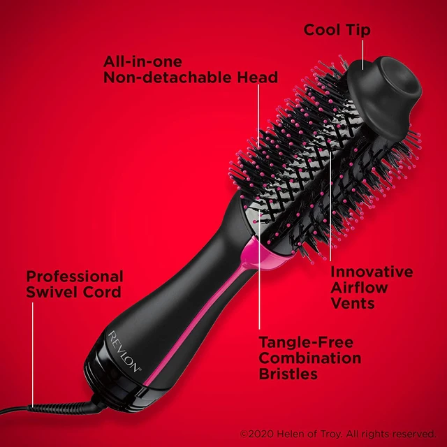 Alt view image 8 of 14 - Revlon Revolutionary Unique 1 Step Home 2-in-1 Hair Dryer/Volumizer Brush, Black
