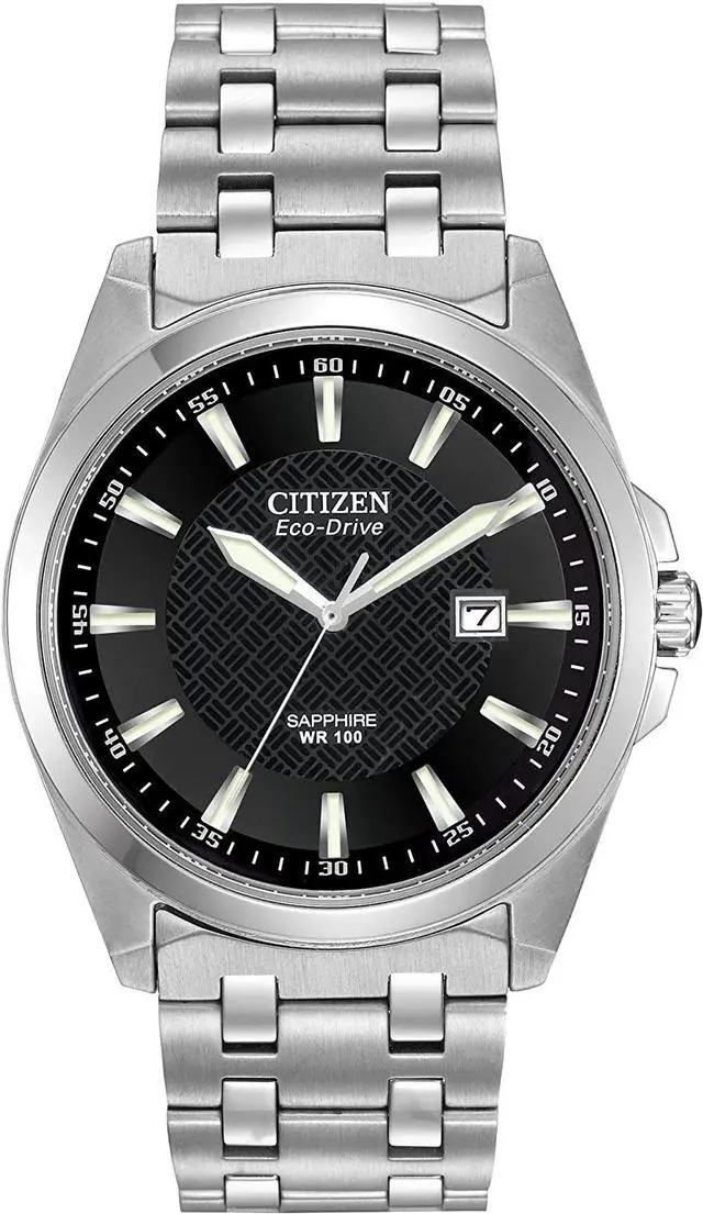 Alt view image 17 of 20 - Citizen Eco-Drive WR100 Sapphire Glass Black Dial Men's watch #BM7100-59E