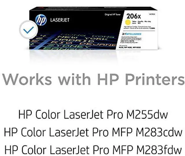 Alt view image 2 of 18 - HP 206X High Yield Yellow Original LaserJet Toner Cartridge, ~2,450 pages,