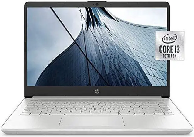Main image of HP 14-inch Laptop, Intel Core i3-1005G1, 4 GB RAM, 128 GB SSD Storage, Windows 10 Home in S Mode (14-dq1020nr, Natural Silver)