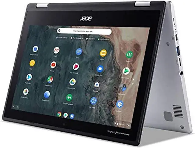 Alt view image 12 of 13 - Acer Chromebook Spin 311 CP311-2H-C3KA Convertible Laptop, Intel Celeron N4000, 11.6" HD Touchscreen, 4GB LPDDR4, 64GB eMMC, Gigabit WiFi, Bluetooth 5.0