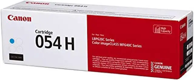 Alt view image 12 of 20 - Canon 054H Original Toner Cartridge Cyan 3027C001