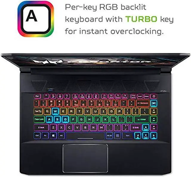 Alt view image 6 of 6 - Acer Predator Triton 500 PT515-52-73L3 Gaming Laptop, Intel i7-10750H, NVIDIA GeForce RTX 2070 Super, 15.6" FHD NVIDIA G-SYNC Display, 300Hz, 16GB Dual-Channel DDR4, 512GB NVMe SSD, RGB Backlit