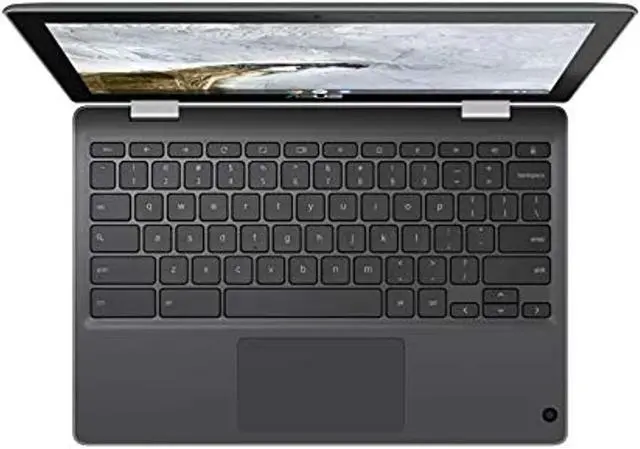 Alt view image 7 of 9 - ASUS Chromebook Flip C214MA-YS02T-S 11.6 inch Intel Celeron N4000 1.1GHz/ 4GB LPDDR4/ 32GB eMMC/ USB3.1/ Chrome Notebook (Dark Grey)