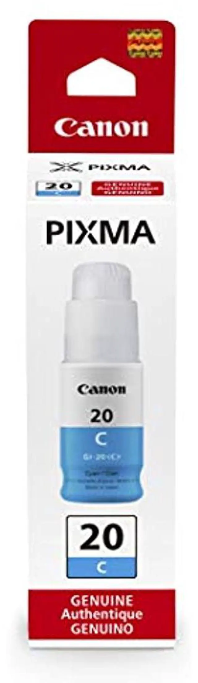 Alt view image 4 of 10 - Canon Canon GI-20 MegaTank Ink - Inkjet - Cyan - 1 Each