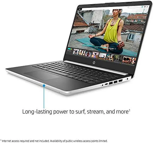 Alt view image 13 of 14 - HP 14-Inch Laptop, 10th Gen Intel Core i3-1005G1, 4 GB SDRAM, 128 GB Solid-State Drive, Windows 10 Home in S Mode (14-dq1010nr, Silver)