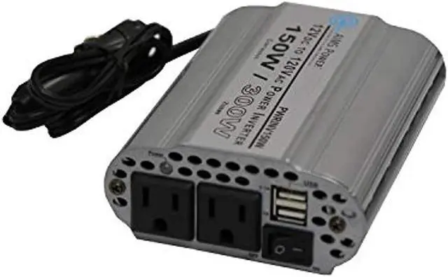 Alt view image 2 of 7 - AIMS PWRINV150W 150 Watt Modified Sine Wave Power Inverter, 12 Volt