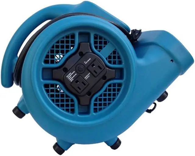 Alt view image 4 of 13 - XPOWER X-400A X-400A 1,600 CFM 3-Speed Commercial Air Mover/Carpet Dryer/Floor Blower Fan with Dual Outlets for Daisy
