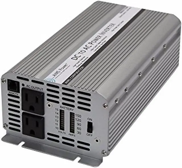 Alt view image 5 of 9 - Aims Power PWRINV1250W 1250 Watt Power Inverter 12 Volt