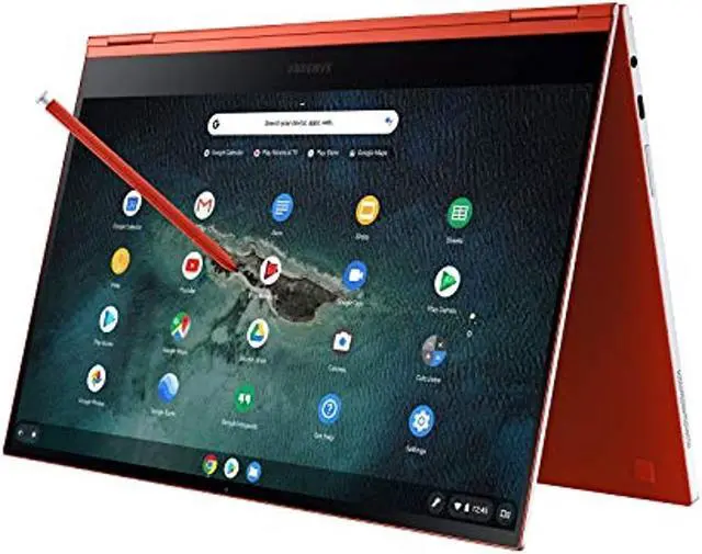 Alt view image 19 of 19 - Samsung - Galaxy 13.3" 4K Ultra HD Touch-Screen Chromebook - Intel Core i5 - 8GB Memory - 256GB SSD - Fiesta Red Tablet Notebook Laptop XE930QCA-K01US