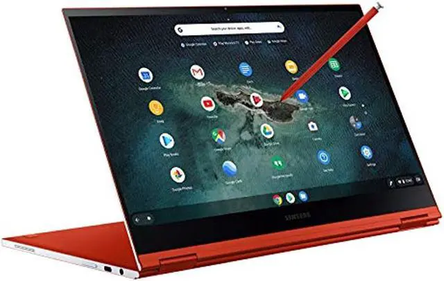 Alt view image 18 of 19 - Samsung - Galaxy 13.3" 4K Ultra HD Touch-Screen Chromebook - Intel Core i5 - 8GB Memory - 256GB SSD - Fiesta Red Tablet Notebook Laptop XE930QCA-K01US