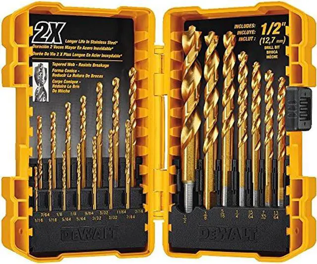 Alt view image 6 of 7 - DeWalt DW1361 21-Piece Titanium Pilot Point Drill Bit Set