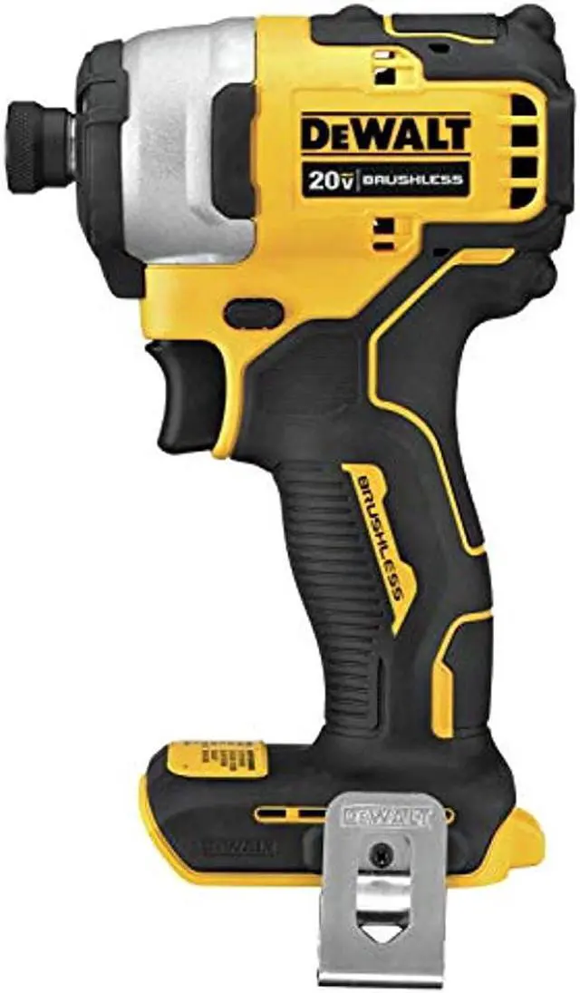 Alt view image 3 of 9 - Dewalt DCF809B ATOMIC 20V MAX Brushless Lithium-Ion 1/4 in. Cordless Impact Driver (Tool Only)