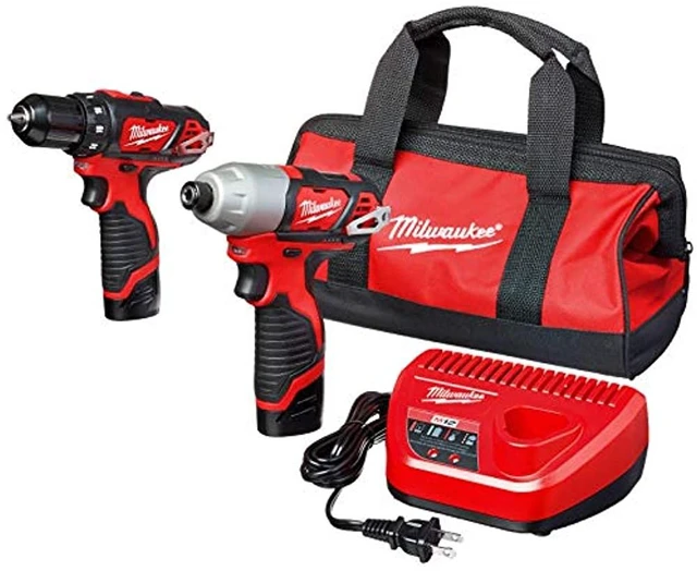 Alt view image 7 of 12 - Cordless Combination Kit, Milwaukee, 2494-22
