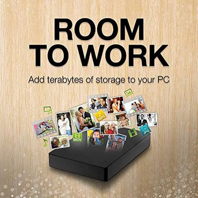 Alt view image 9 of 16 - Seagate Portable 4TB External Hard Drive HDD Slim - USB 3.0 for PC Laptop and Mac (STGX4000400)