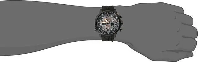 Alt view image 11 of 14 - Citizen Navihawk A-T Black Dial Black Rubber Mens Watch JY8035-04E