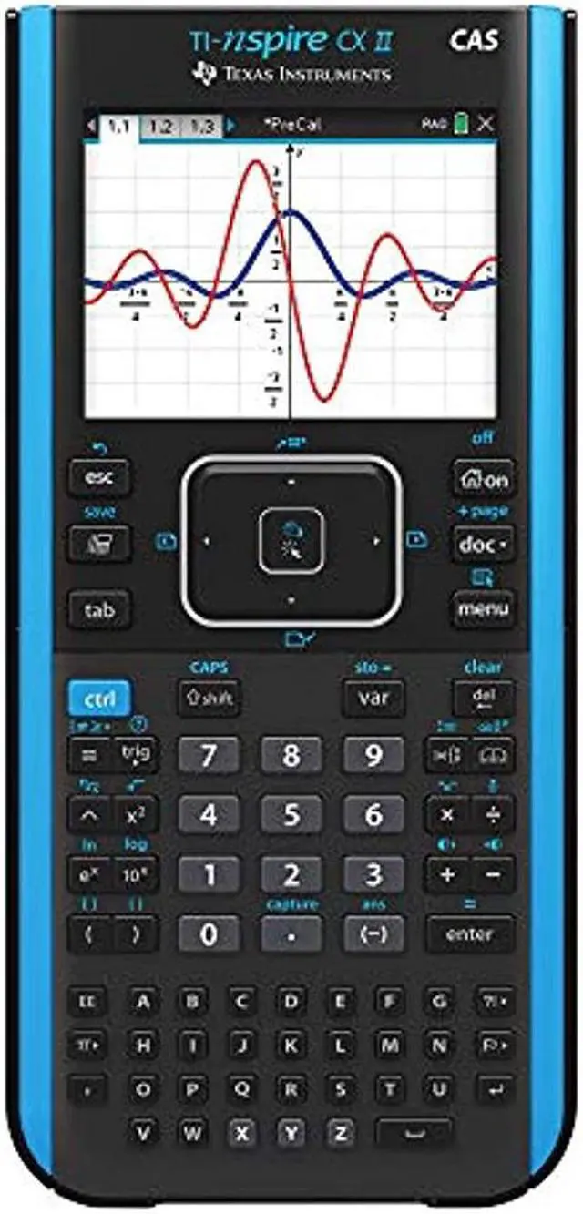Alt view image 5 of 17 - Texas Instruments - NSCXCAS2/TBL/2L1/A - TI Nspire CX II CAS Student So