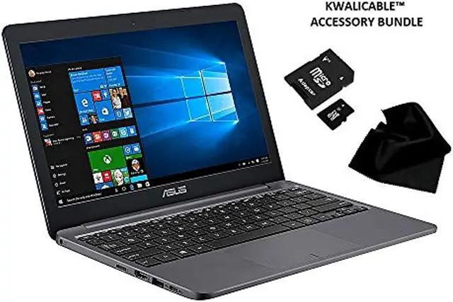 Alt view image 3 of 9 - ASUS VivoBook L203NA-DS04 11.6" Intel Celeron N3350 4GB 64GB eMMC Win 10 Hs