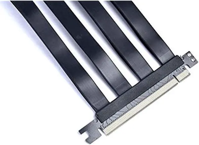 Alt view image 10 of 20 - LIAN LI LAN2-1X Premium PCI-E x16 3.0 Black Extender Riser Cable 200mm and Covert Bracket for LANCOOL II / LANCOOL II Mesh RGB Black /  LANCOOL II Mesh Performance---LAN2-1X