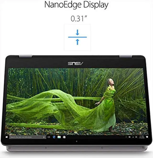 Alt view image 4 of 16 - ASUS VivoBook Flip 14 Thin and Light 2-in-1 Laptop, 14” HD Touchscreen, Intel Celeron N4020 Processor, 4GB DDR4, 64GB Storage, Windows 10 Home in S Mode, Light Grey, TPM, Fingerprint, J401MA-DB02