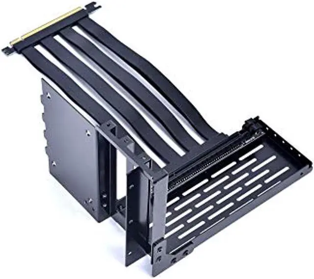 Alt view image 8 of 20 - LIAN LI LAN2-1X Premium PCI-E x16 3.0 Black Extender Riser Cable 200mm and Covert Bracket for LANCOOL II / LANCOOL II Mesh RGB Black /  LANCOOL II Mesh Performance---LAN2-1X