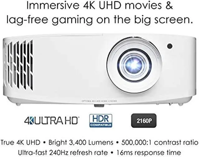 Alt view image 14 of 20 - Optoma 4K UHD DLP Projector with High Dynamic Range UHD50X