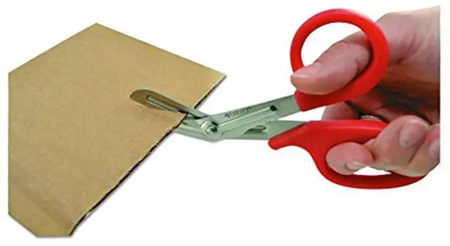 Alt view image 10 of 17 - Westcott Stainless Steel Office Snips 7" Long Red 10098