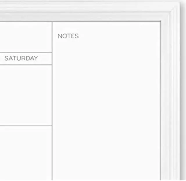 Alt view image 4 of 9 - Magnetic Dry Erase Calendar with Decor Frame 30 x 20 White Surface and Frame 2075U0001
