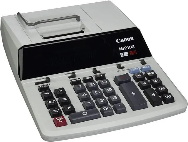 Alt view image 3 of 3 - Canon MP21DX, Canon 12-Digit 2-Color Print Calculator, CNMMP21DX, CNM MP21DX