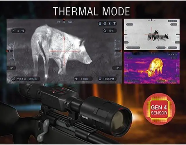 Alt view image 2 of 8 - ATN TIWST4381A ATN THOR 4 1.25-5X THERMAL RFL SCP W/FULL HD VIDEO REC & WIFI