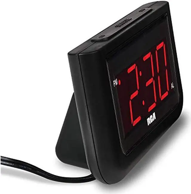 Alt view image 10 of 17 - RCA Digital Alarm Clock - Large 1.4" LED Display with Brightness Control and Repeating Snooze, AC Powered – Compact, Reliable, Easy to Use