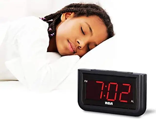 Alt view image 12 of 17 - RCA Digital Alarm Clock - Large 1.4" LED Display with Brightness Control and Repeating Snooze, AC Powered – Compact, Reliable, Easy to Use