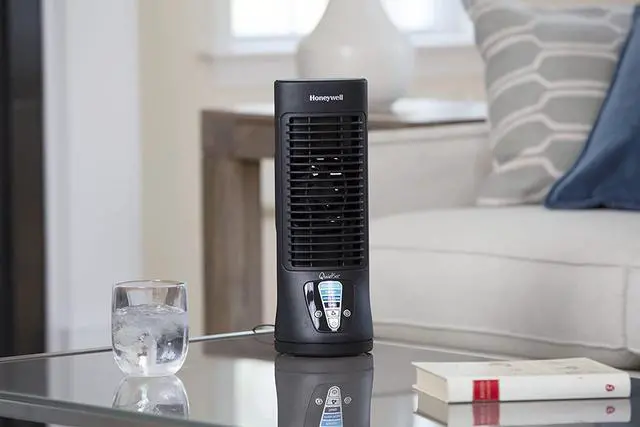 Alt view image 4 of 4 - Honeywell Quiet Set Mini Tower Table Fan (HTF210B)